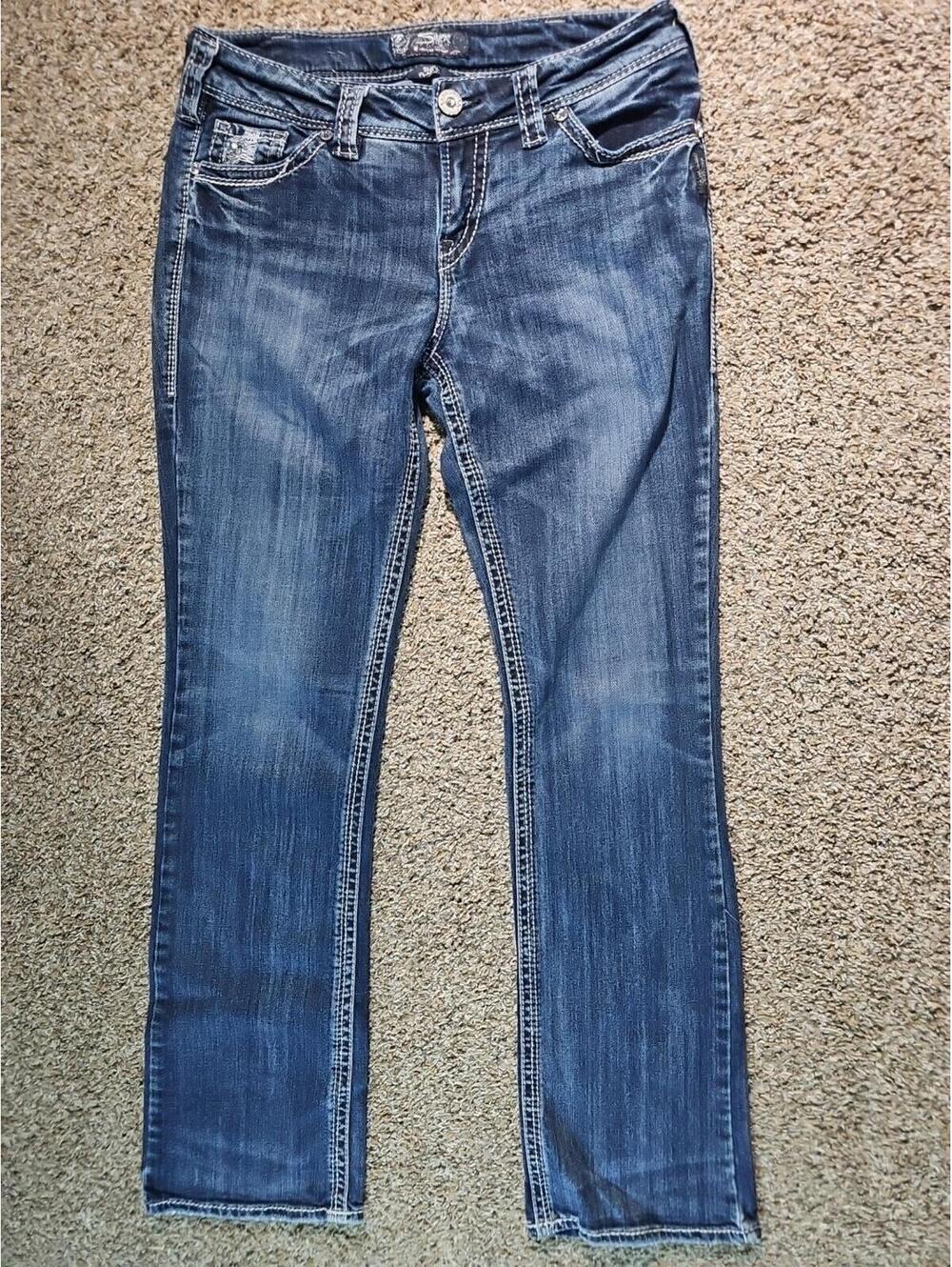 Silver SUKI FLAP 17" 30x33(32x32) Jeans